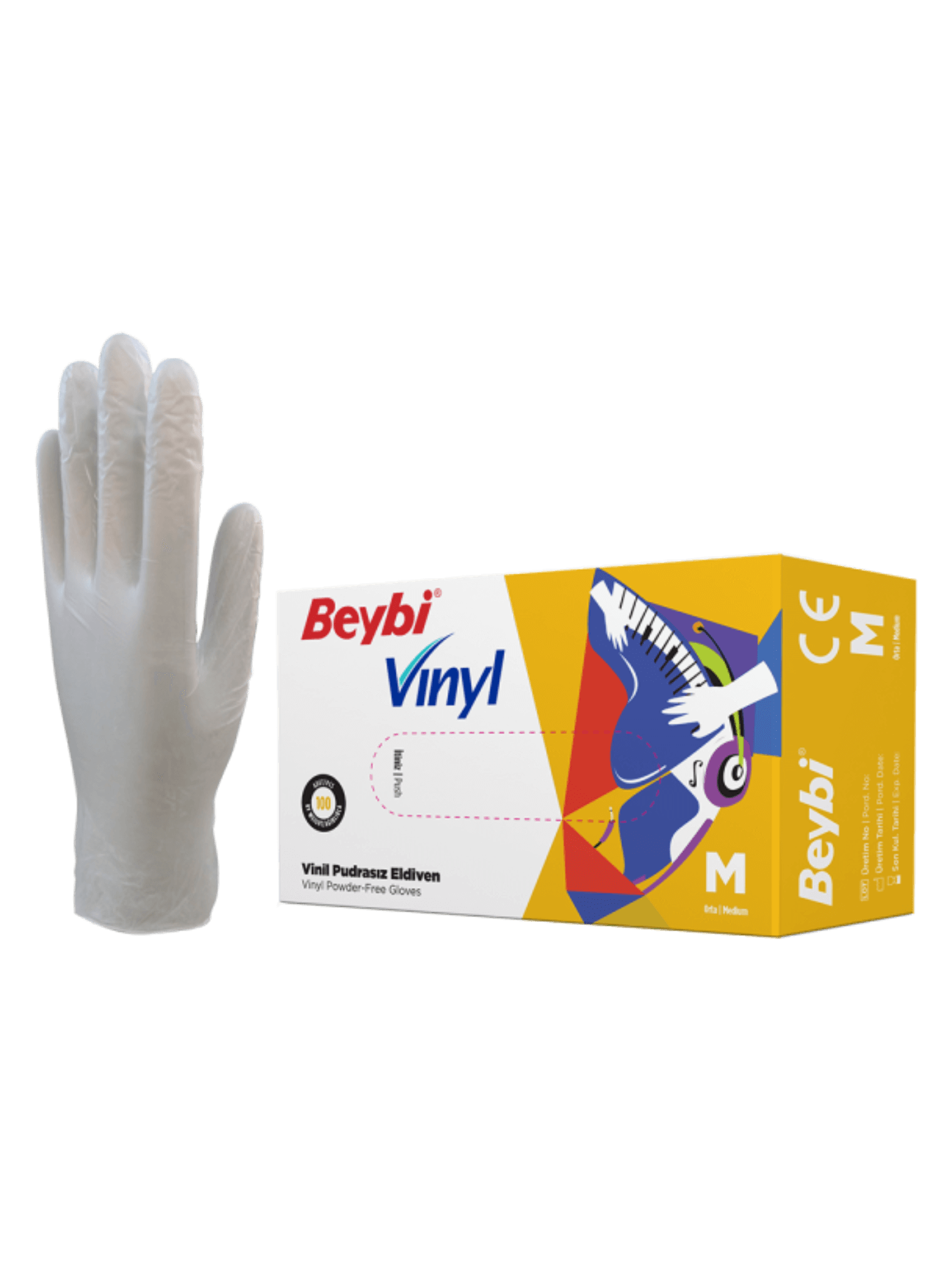 Vinyl PowderFree Gloves Beybi
