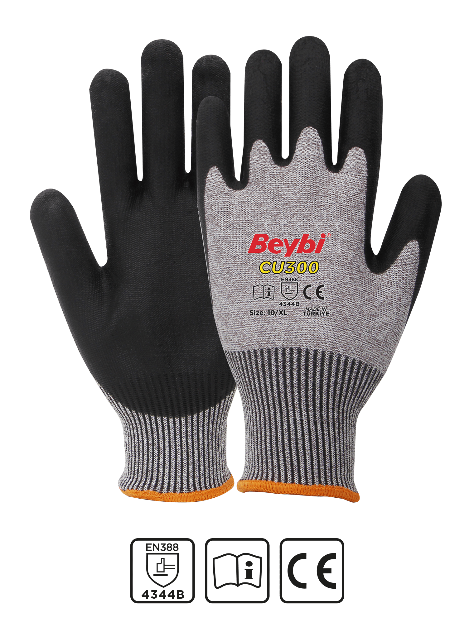 CU300 Polyurethane Coated Cut Resistant Gloves