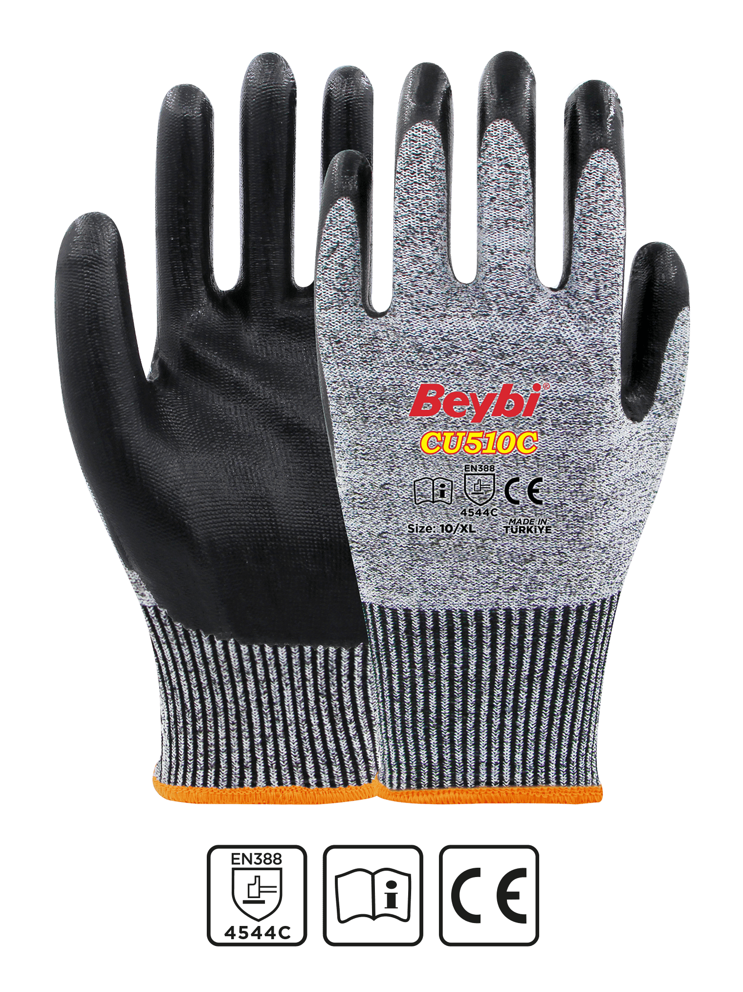 CU510C Polyurethane Coated Cut Resistant Gloves