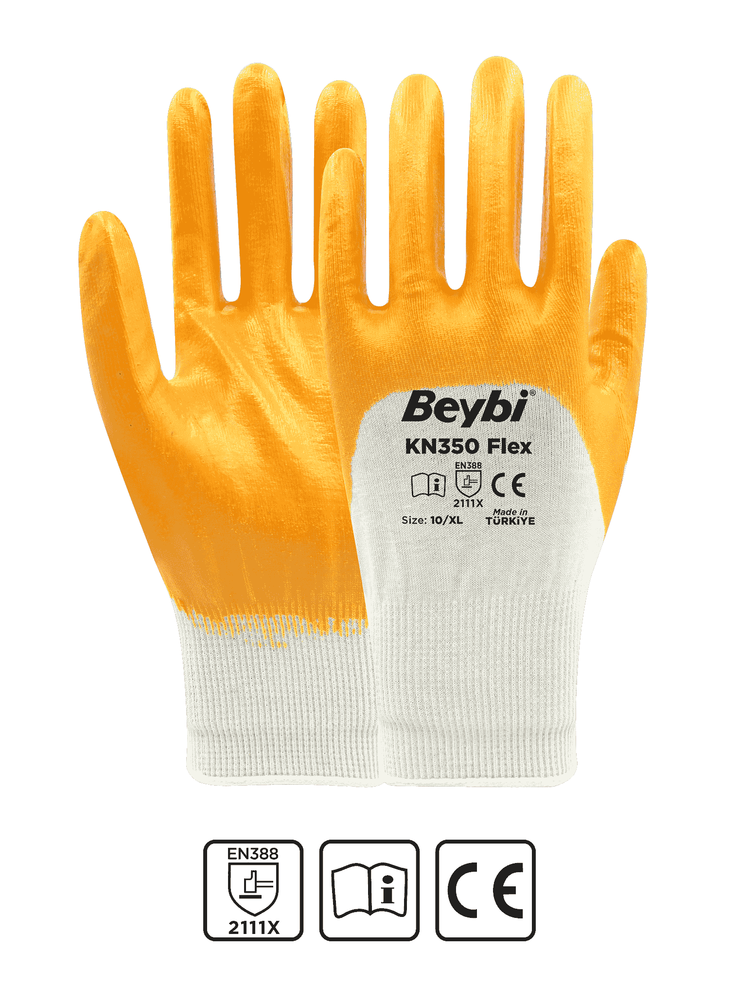 KN350 Flex Nitrile Coated Cotton Glove