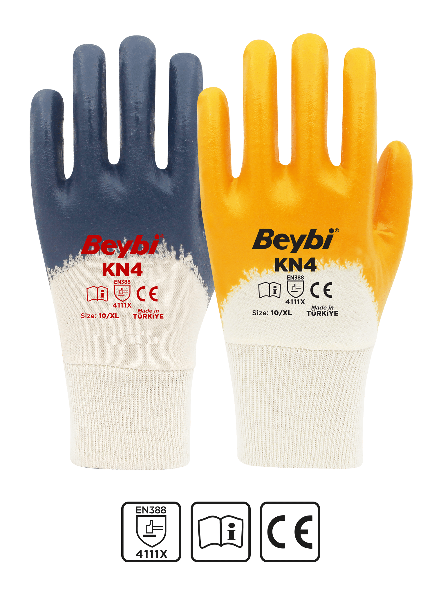 KN4 Nitrile Coated Cotton Glove