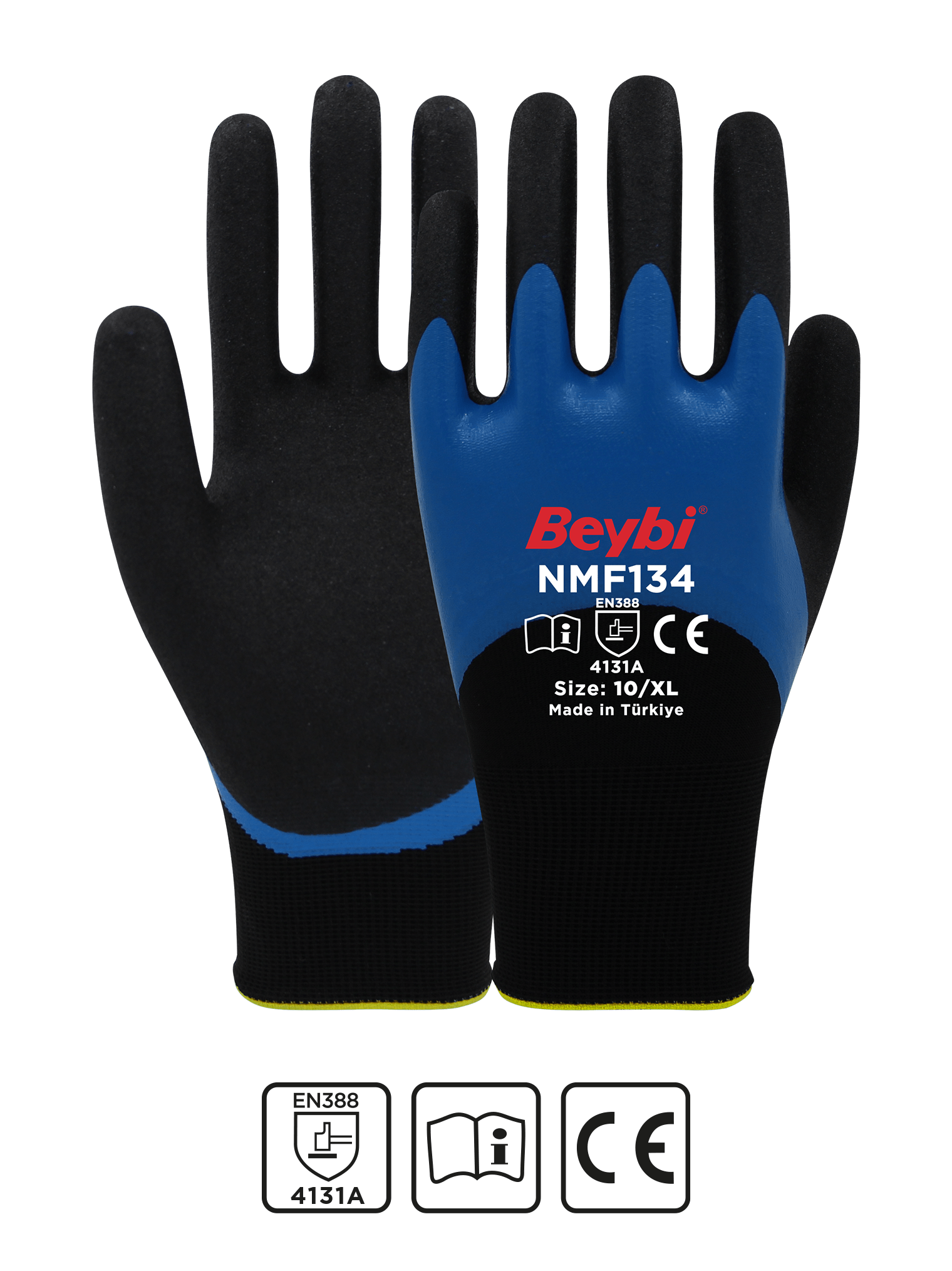 NMF134 Double Micro Foam Nitrile Coated Polyester Gloves