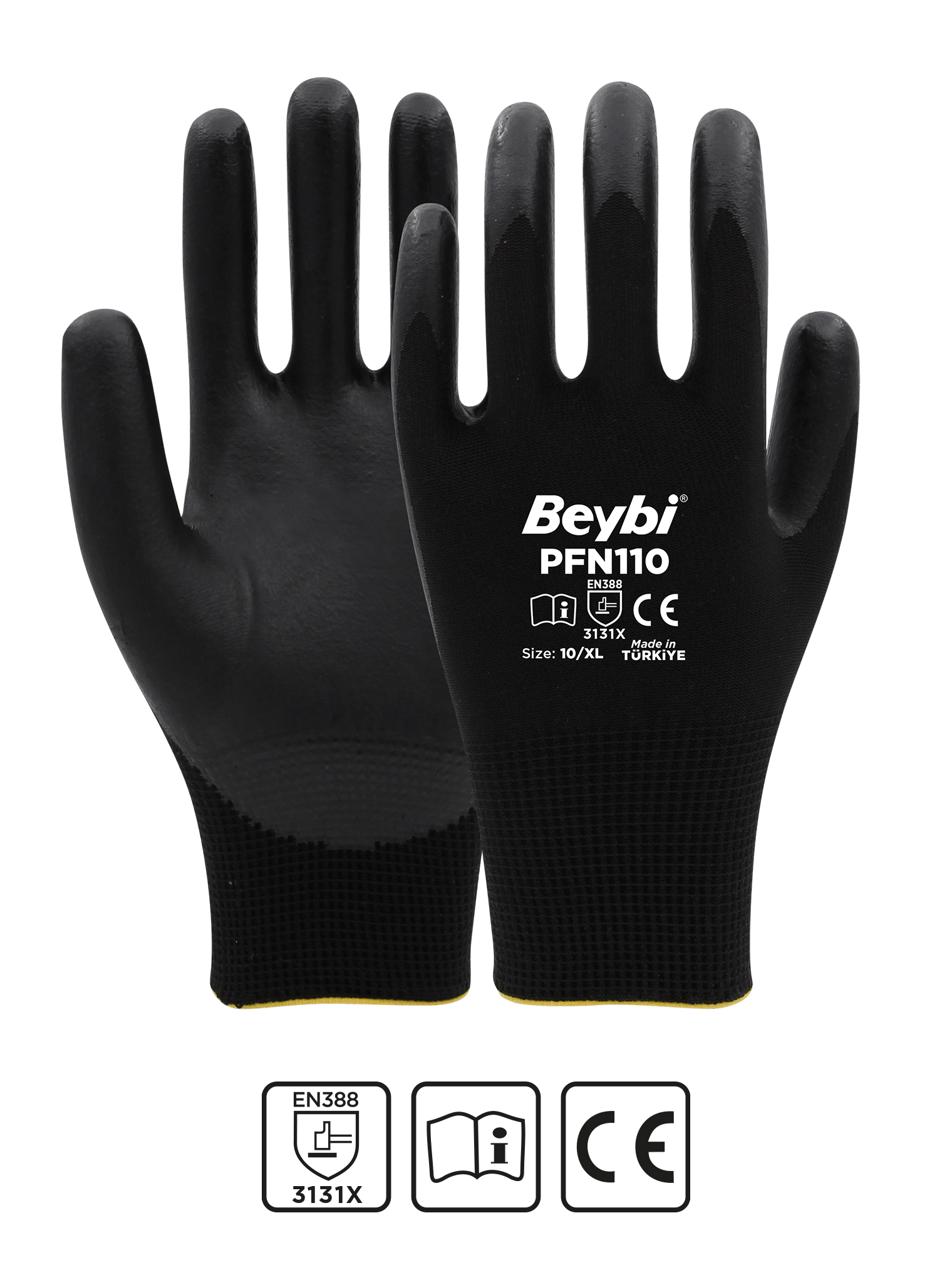 PFN110 Foam Nitrile Coated Polyester Glove