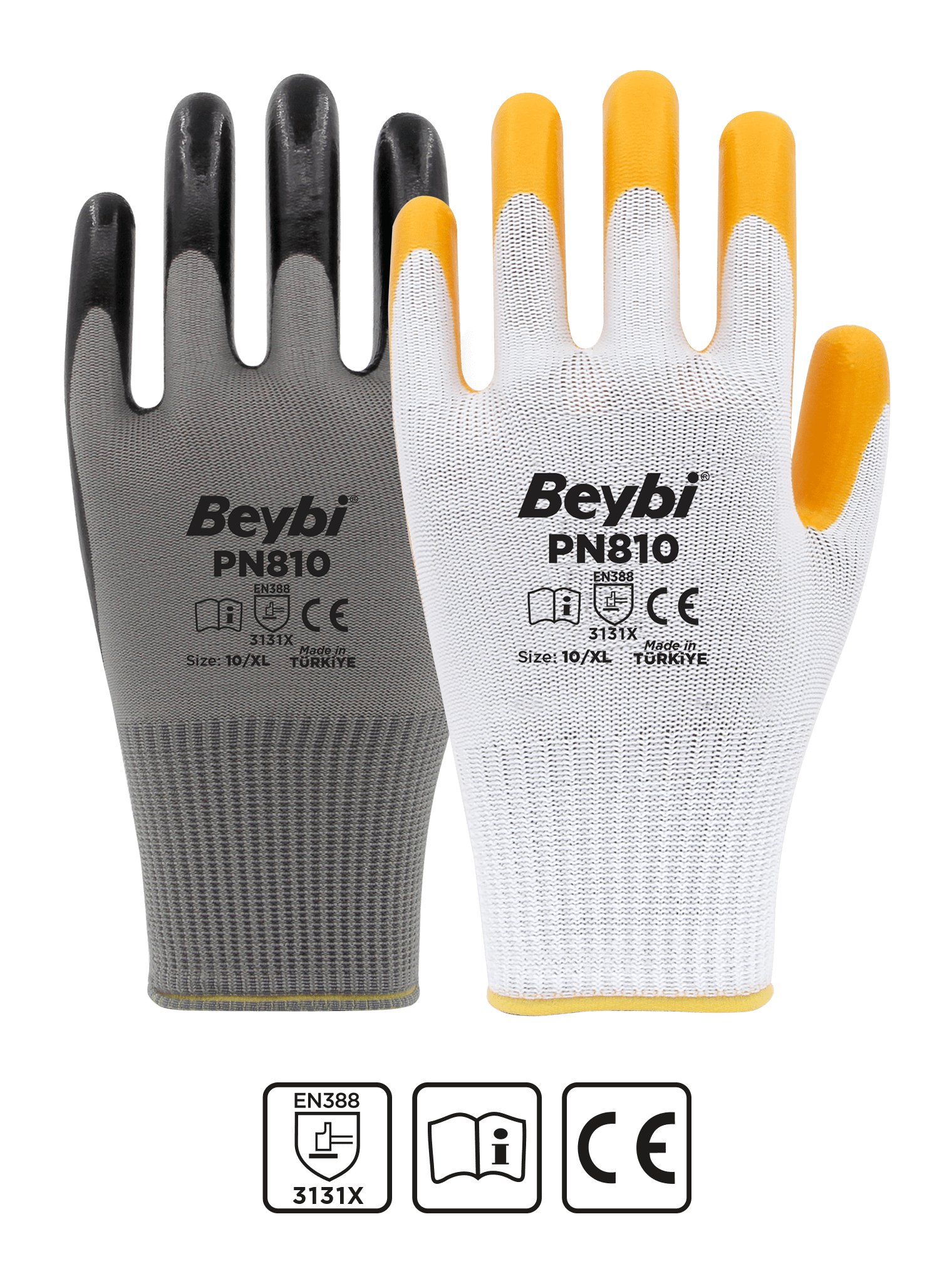 PN810 Nitrile Coated Polyester Gloves