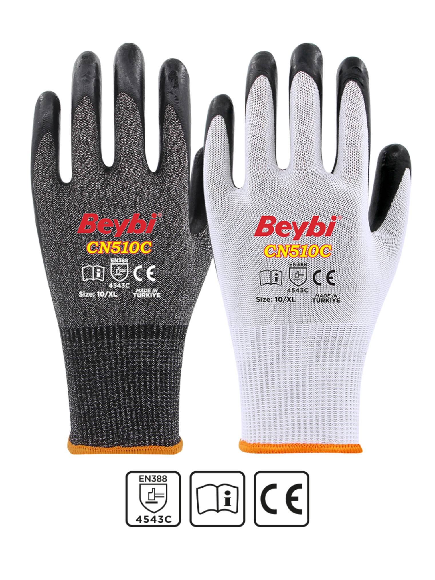 CL510C Latex Coated Cut Resistant Gloves