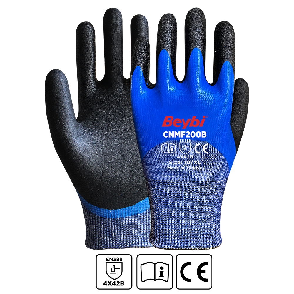 CNMF200B Cut Resistant Micro Foam Nitrile Coated Gloves