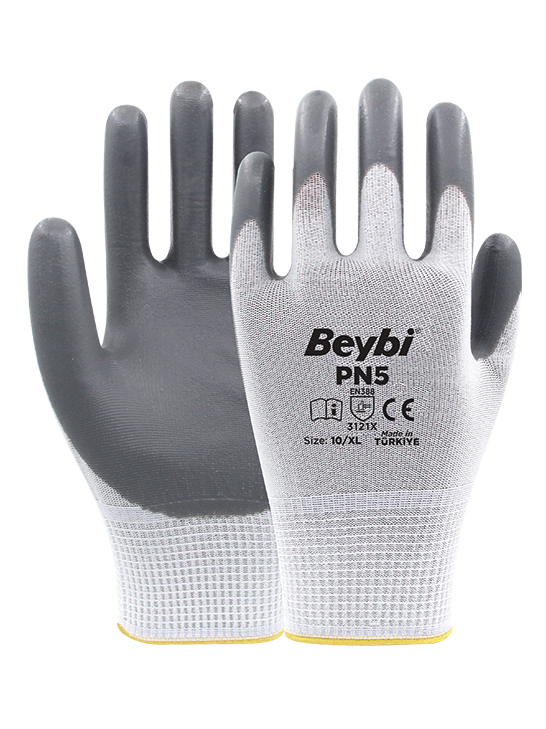 PN5 Polyester Örme Nitril Eldiven