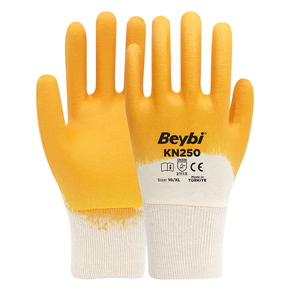 KN250 Cotton Nitrile Gloves