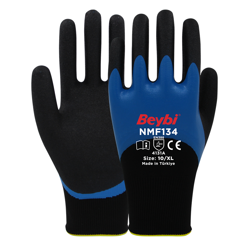 NMF134 Mikro Köpük Nitril Kaplı Polyester Örgü Eldiven