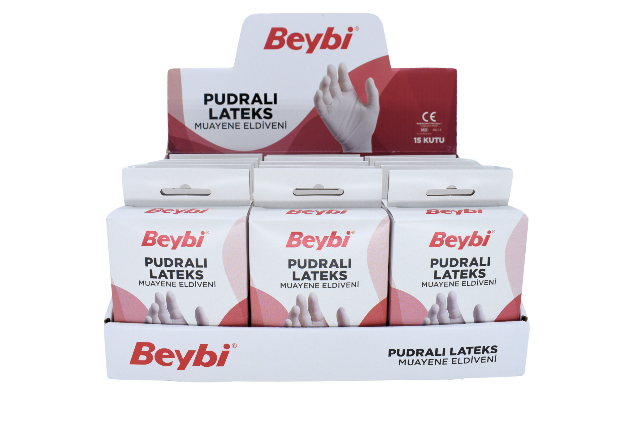 Pudralı Lateks Muayene Eldiveni 10'luk Kutu