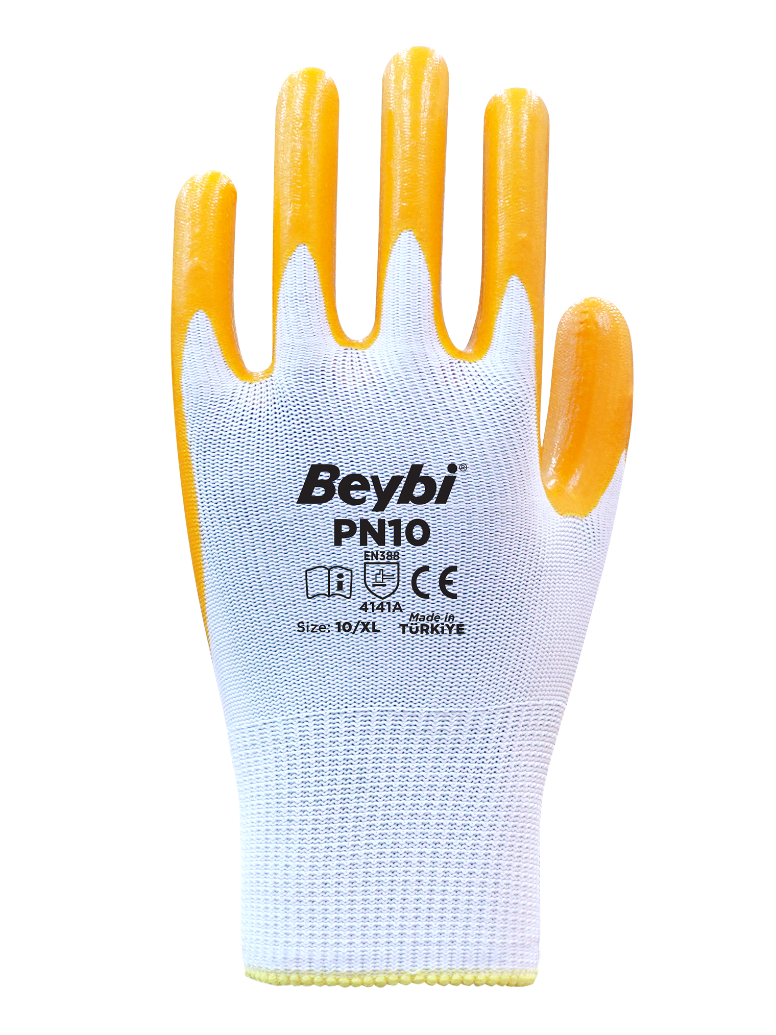 PN10 Polyester Knitted Nitrile Gloves