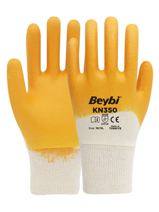 KN350 Cotton Nitrile Gloves