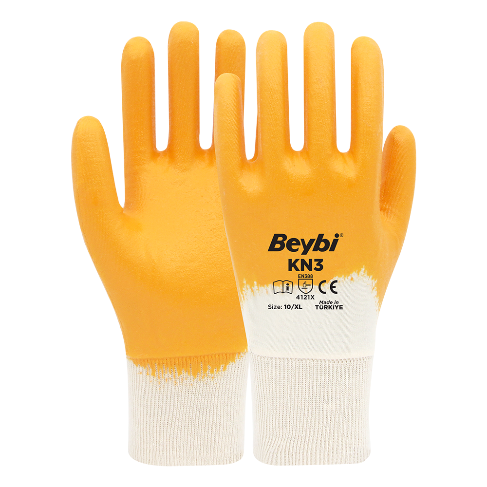 KN3 Cotton Nitrile Gloves