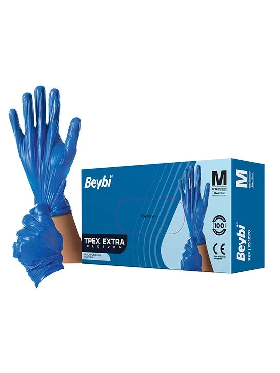 TPEX Extra Eldiven Mavi - 100'lük Kutu