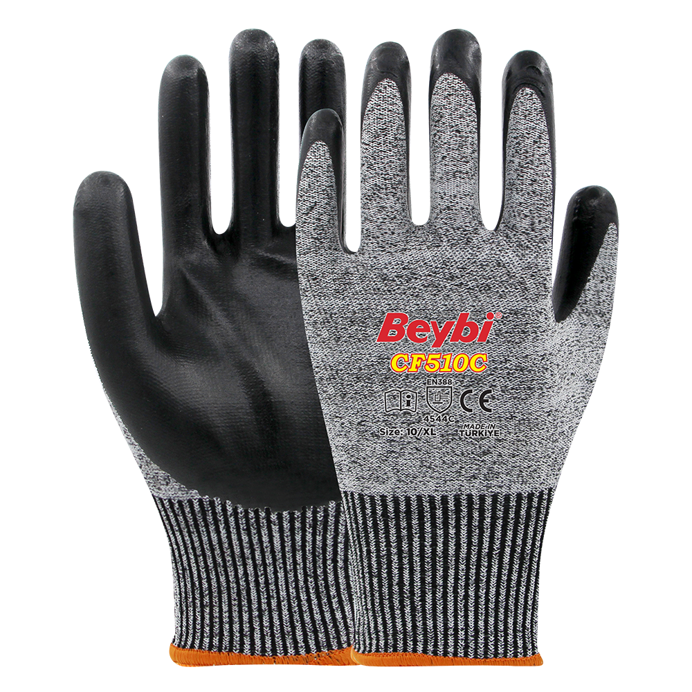 CF510C Foam Nitrile Coated Cut Resistant Gloves