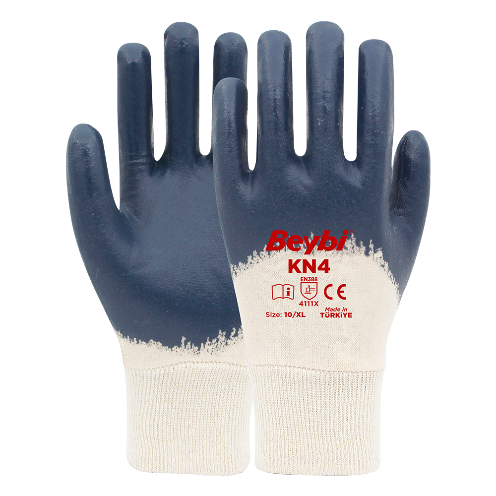 KN4 Cotton Nitrile Gloves