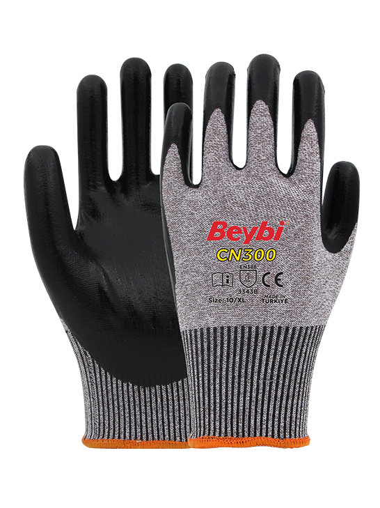 CN300 Nitrile Coated Cut Resistant Gloves